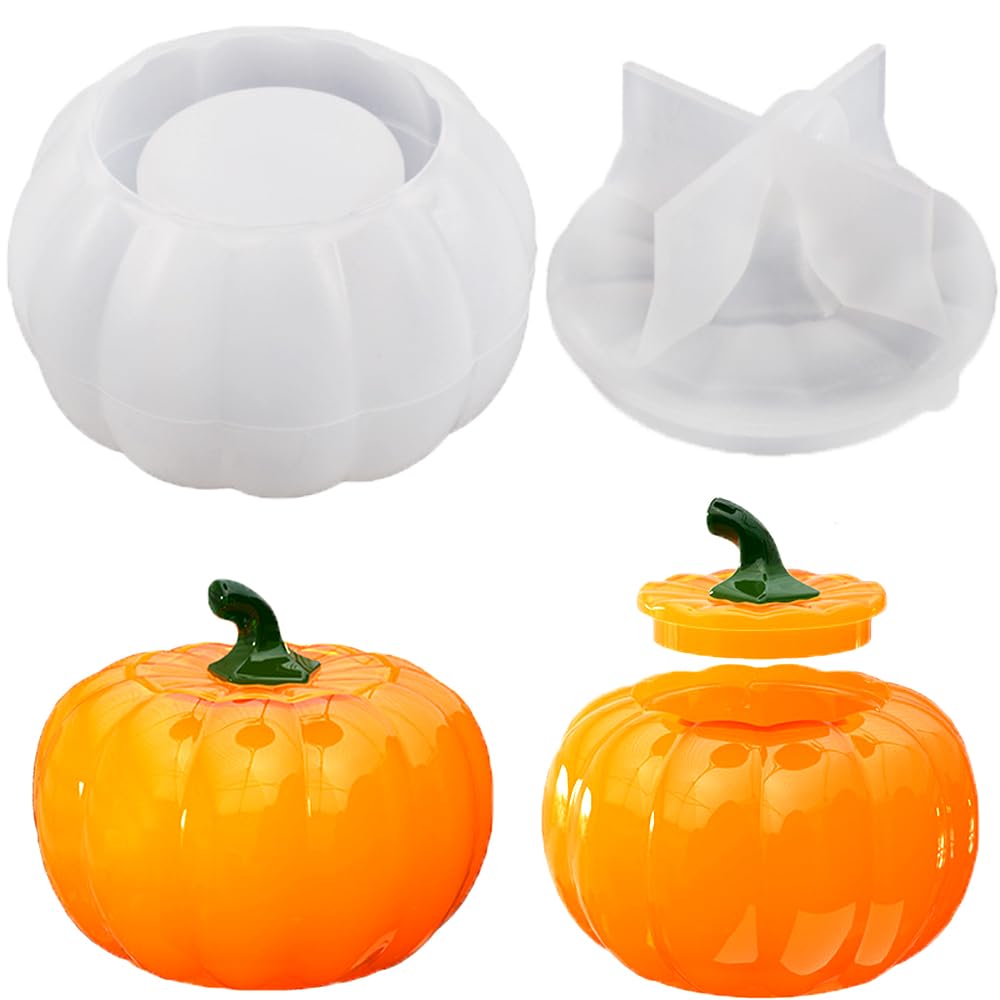 Amazon.com: Pumpkin Silicone Molds Halloween Decor Candy & Candle